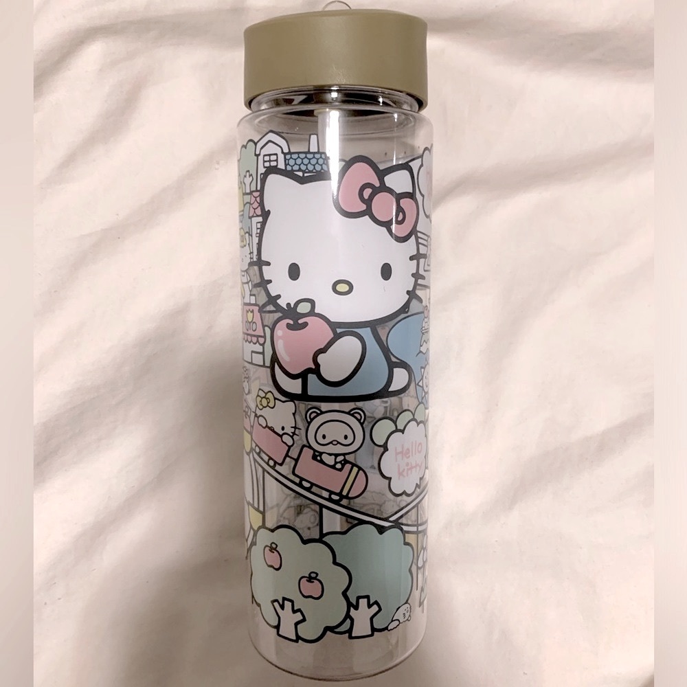 Hello Kitty Straw Water Bottle 24oz